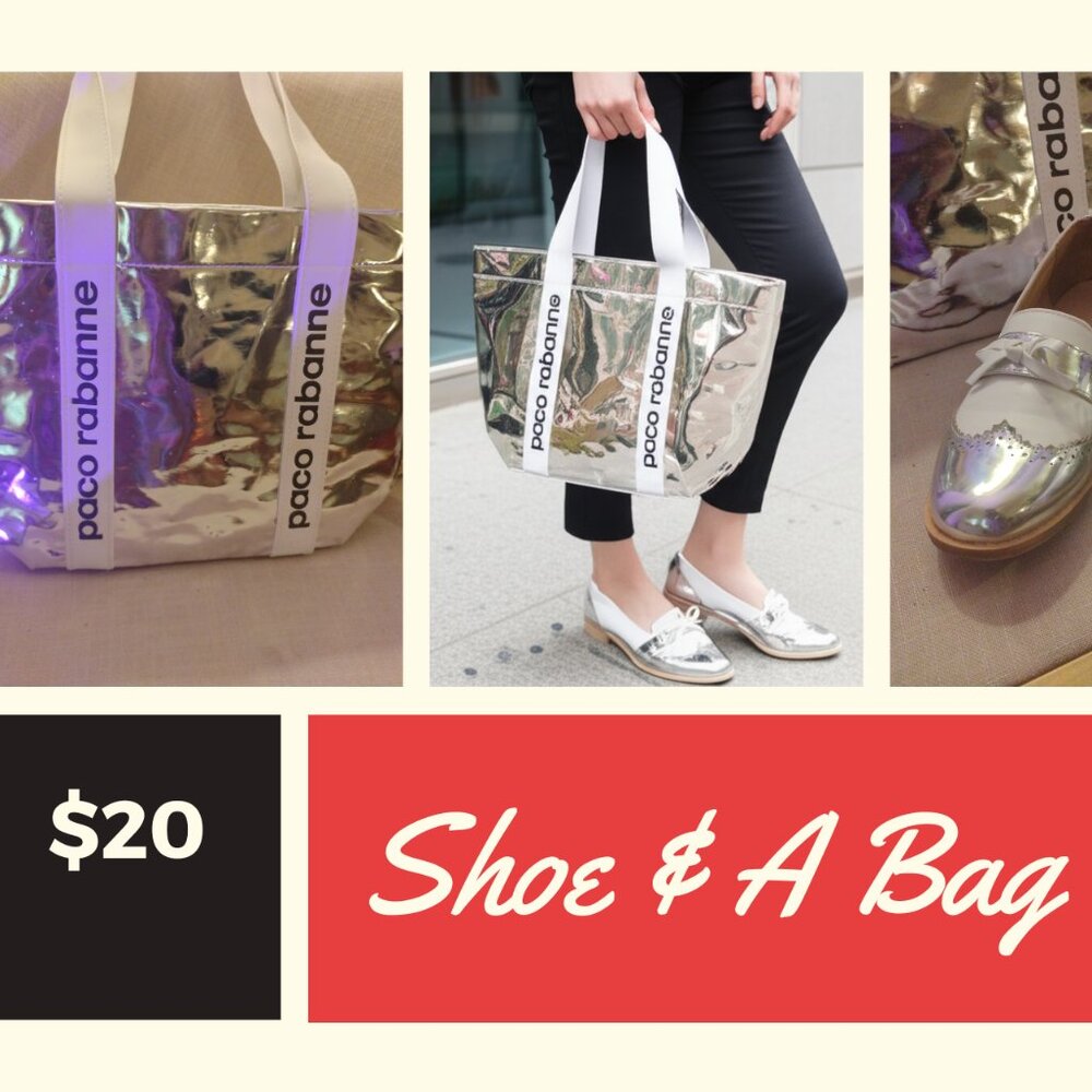 Glamorous bargains shoe and designer bag $20 special